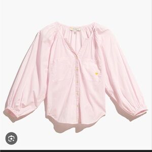 Kerri Rosenthal Elise Blouse‎ pink XS $228